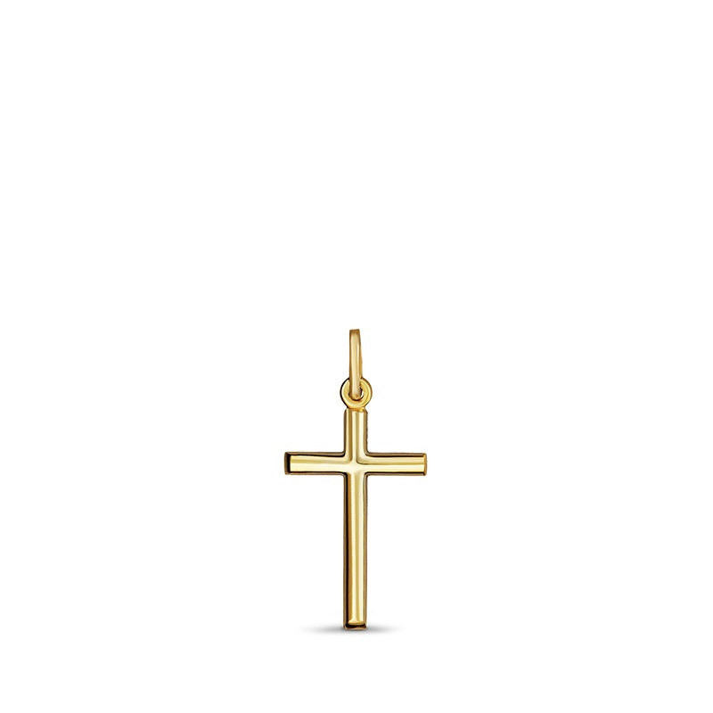 Plain Yellow Gold Cross - Medium