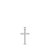 Plain White Gold Cross - Small