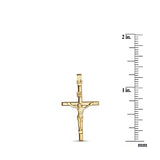 Simple Cross INRI Pendant - Large